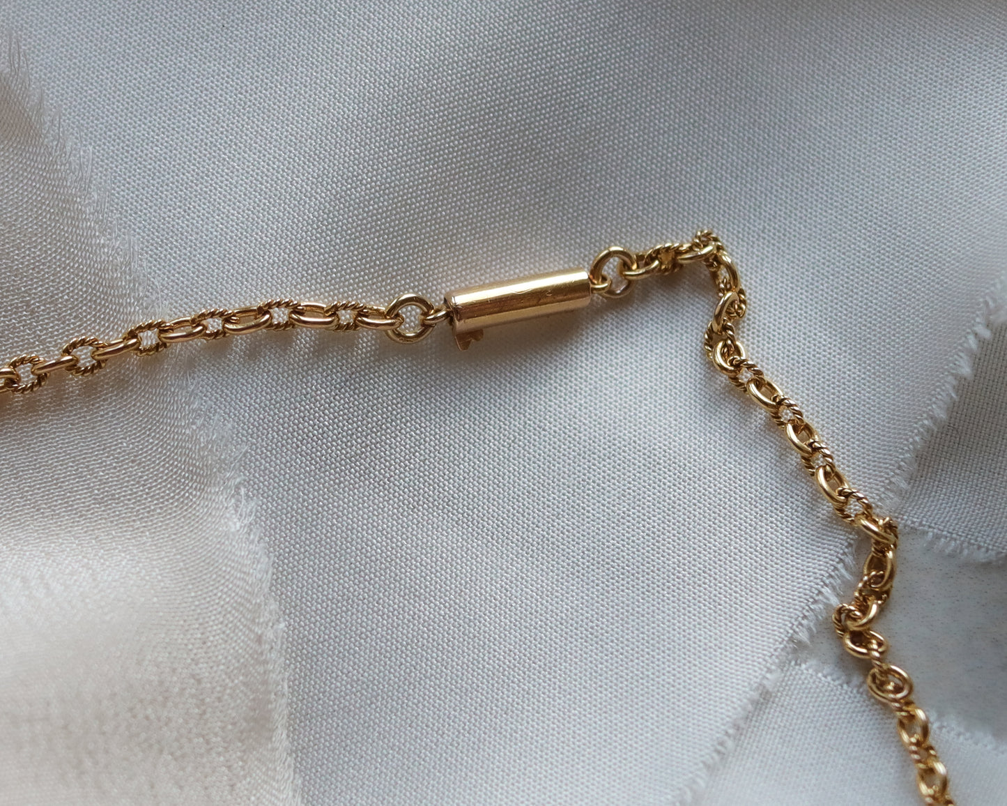 Antique 10ct Gold Fancy Link Chain Necklace