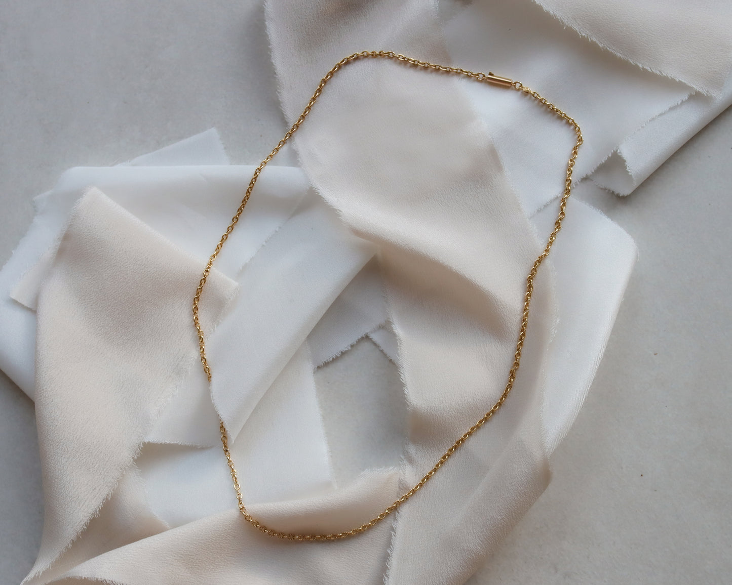 Antique 10ct Gold Fancy Link Chain Necklace