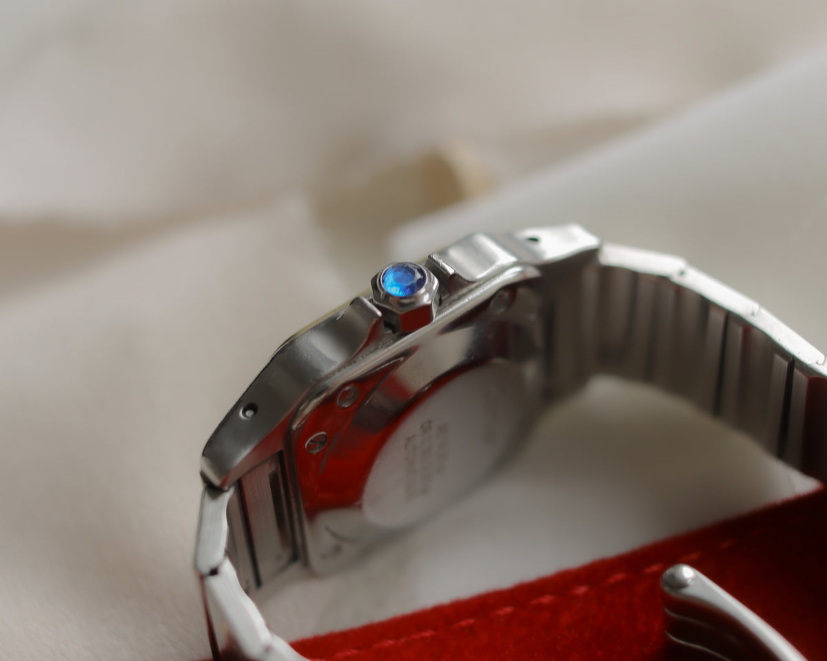 Cartier Santos Carrée Small Two-Tone Automatic Watch | c. late 1980s