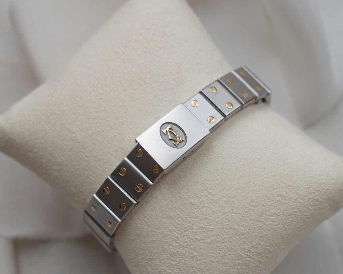 Cartier Santos Carrée Small Two-Tone Automatic Watch | c. late 1980s