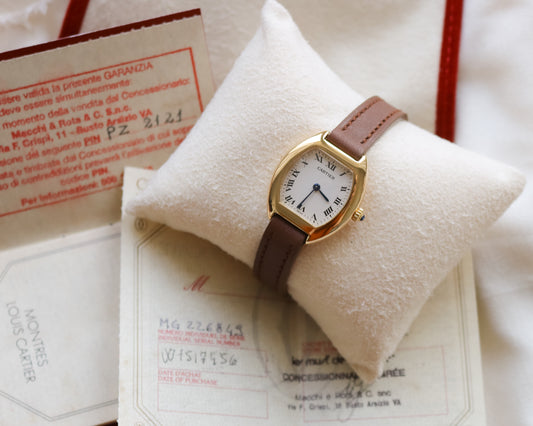 Rare Cartier Tortue Model 1945 in 18ct Yellow Gold - 1995