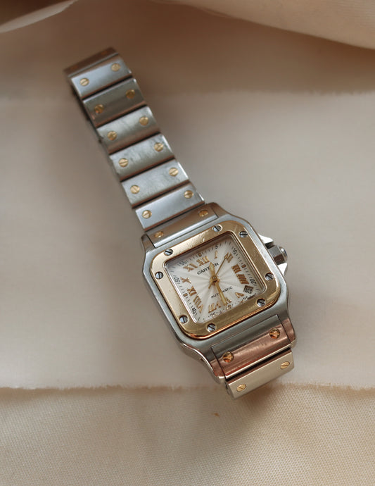 Cartier Santos Galbée Automatic Date Stainless Steel 18ct Yellow Gold - 1999