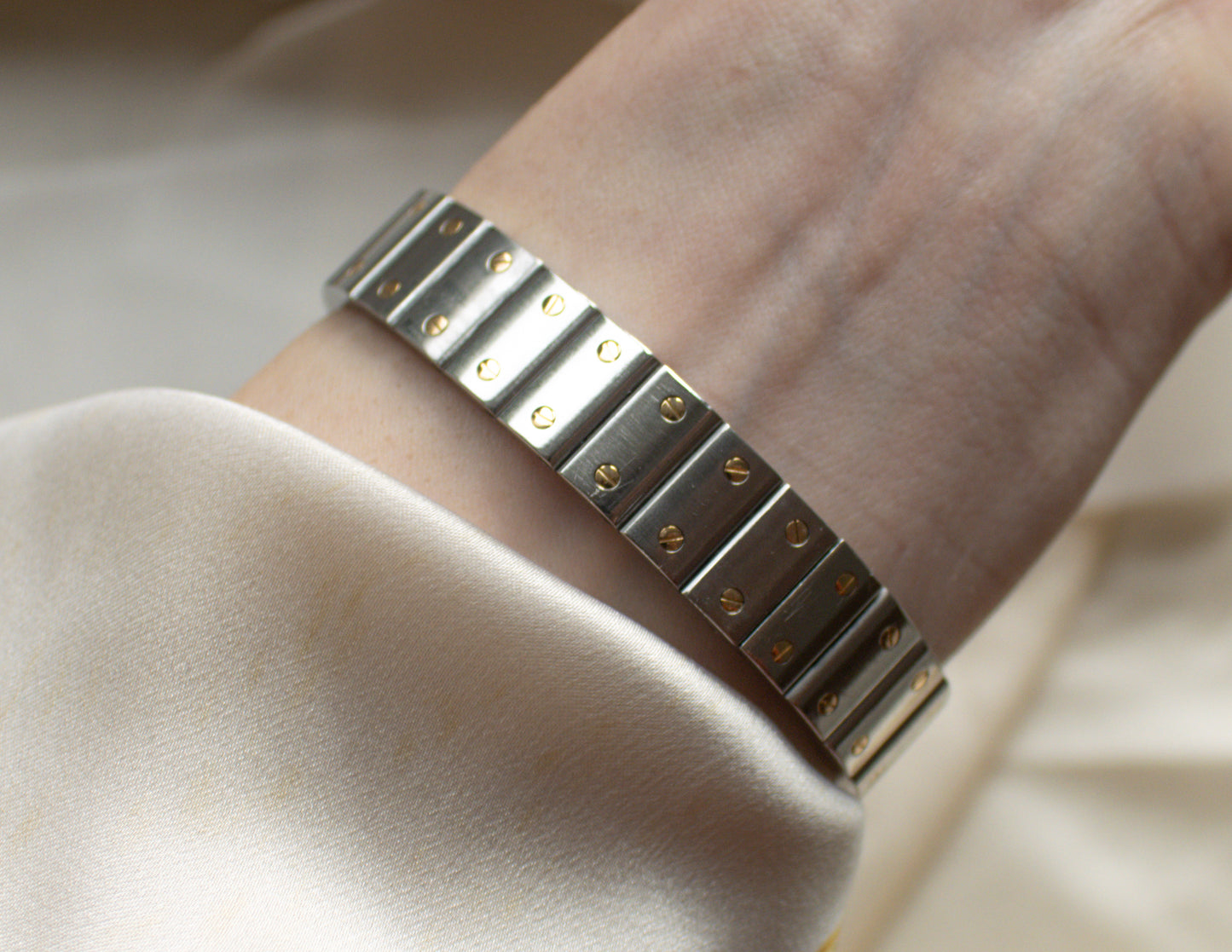 Cartier Santos Galbée Automatic Date Stainless Steel 18ct Yellow Gold - 1999