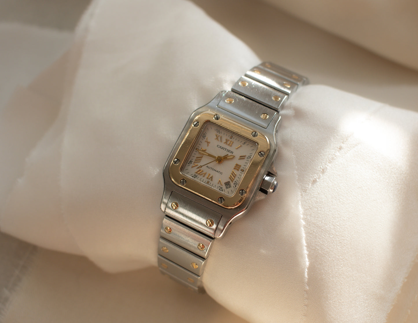 Cartier Santos Galbée Automatic Date Stainless Steel 18ct Yellow Gold - 1999