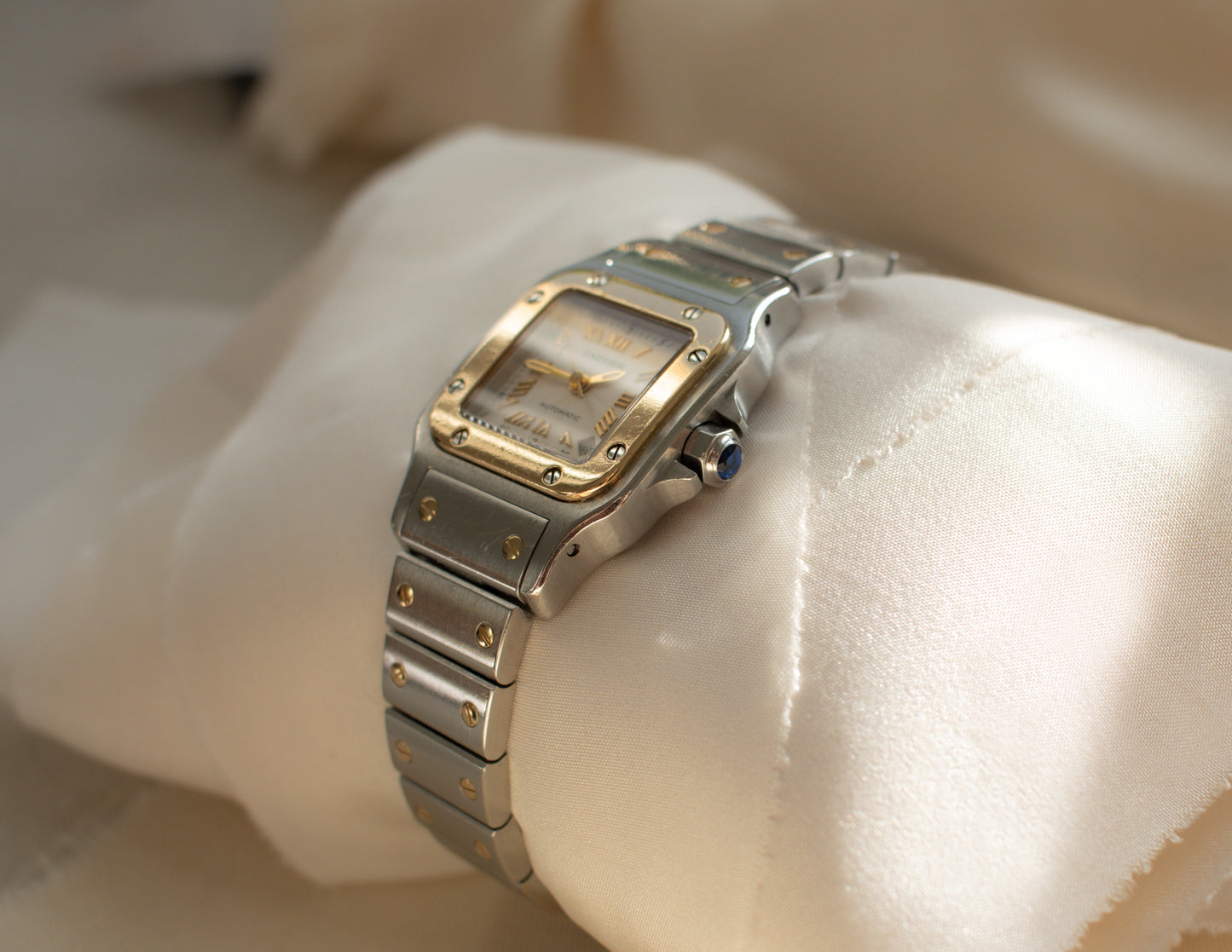 Cartier Santos Galbée Automatic Date Stainless Steel 18ct Yellow Gold - 1999