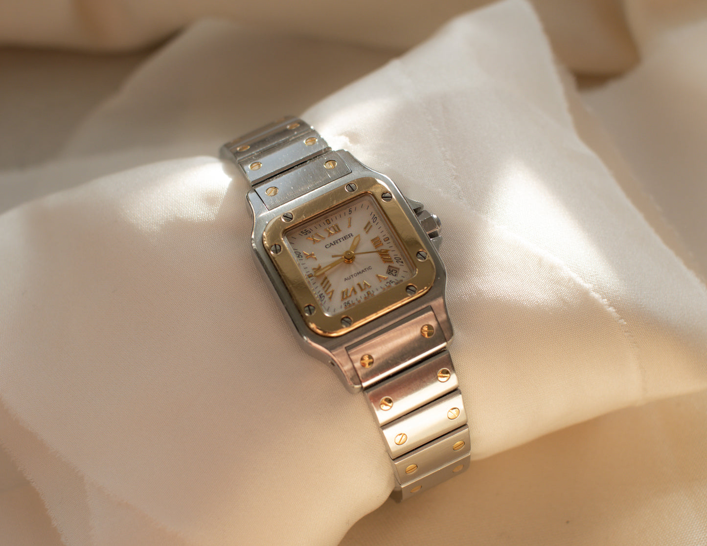 Cartier Santos Galbée Automatic Date Stainless Steel 18ct Yellow Gold - 1999