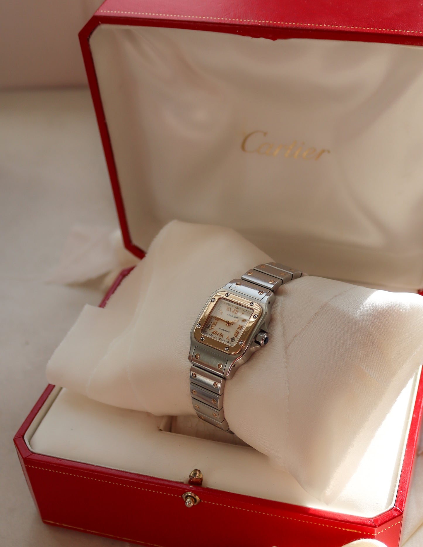 Cartier Santos Galbée Automatic Date Stainless Steel 18ct Yellow Gold - 1999