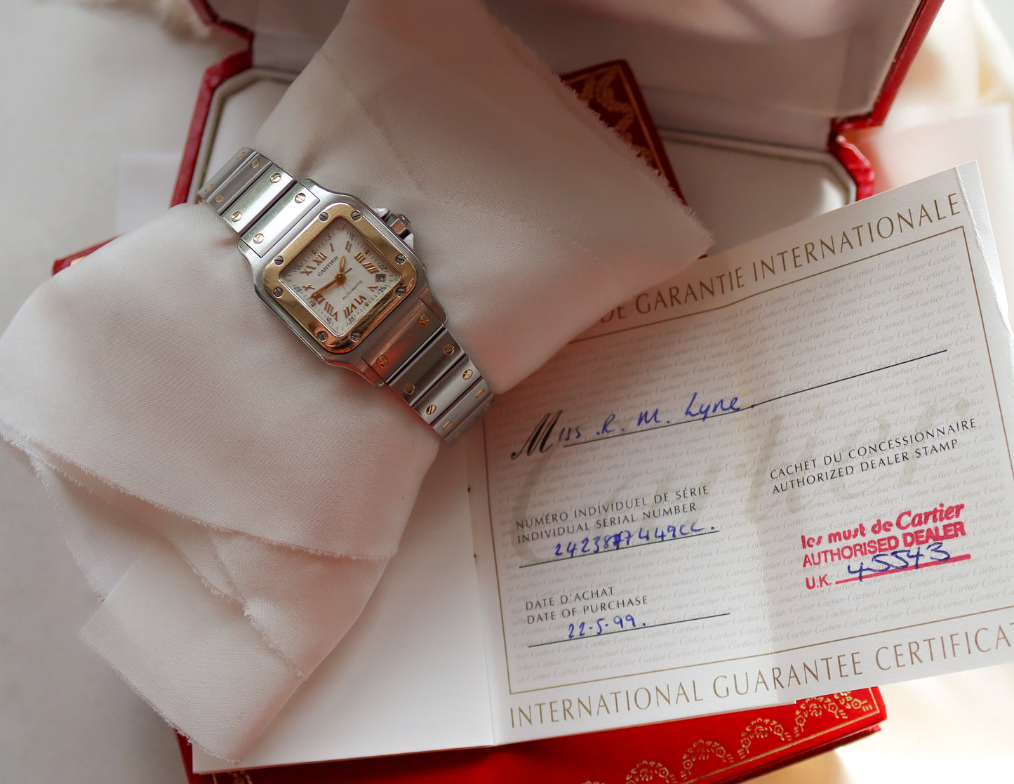 Cartier Santos Galbée Automatic Date Stainless Steel 18ct Yellow Gold - 1999