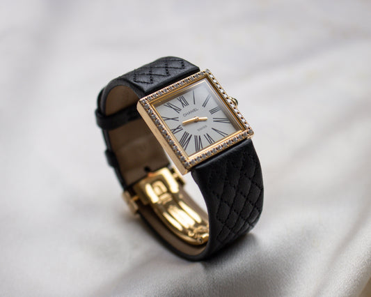 Vintage Chanel Mademoiselle H0880 18ct Gold Diamond Watch | c.1990s