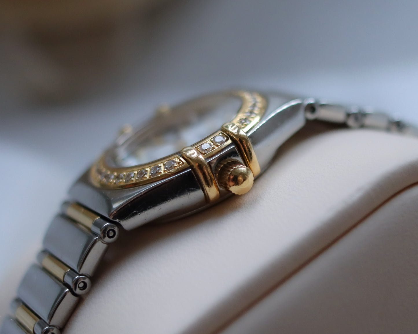 Omega Constellation My Choice Ladies’ Bimetal Diamond Watch – c.2009