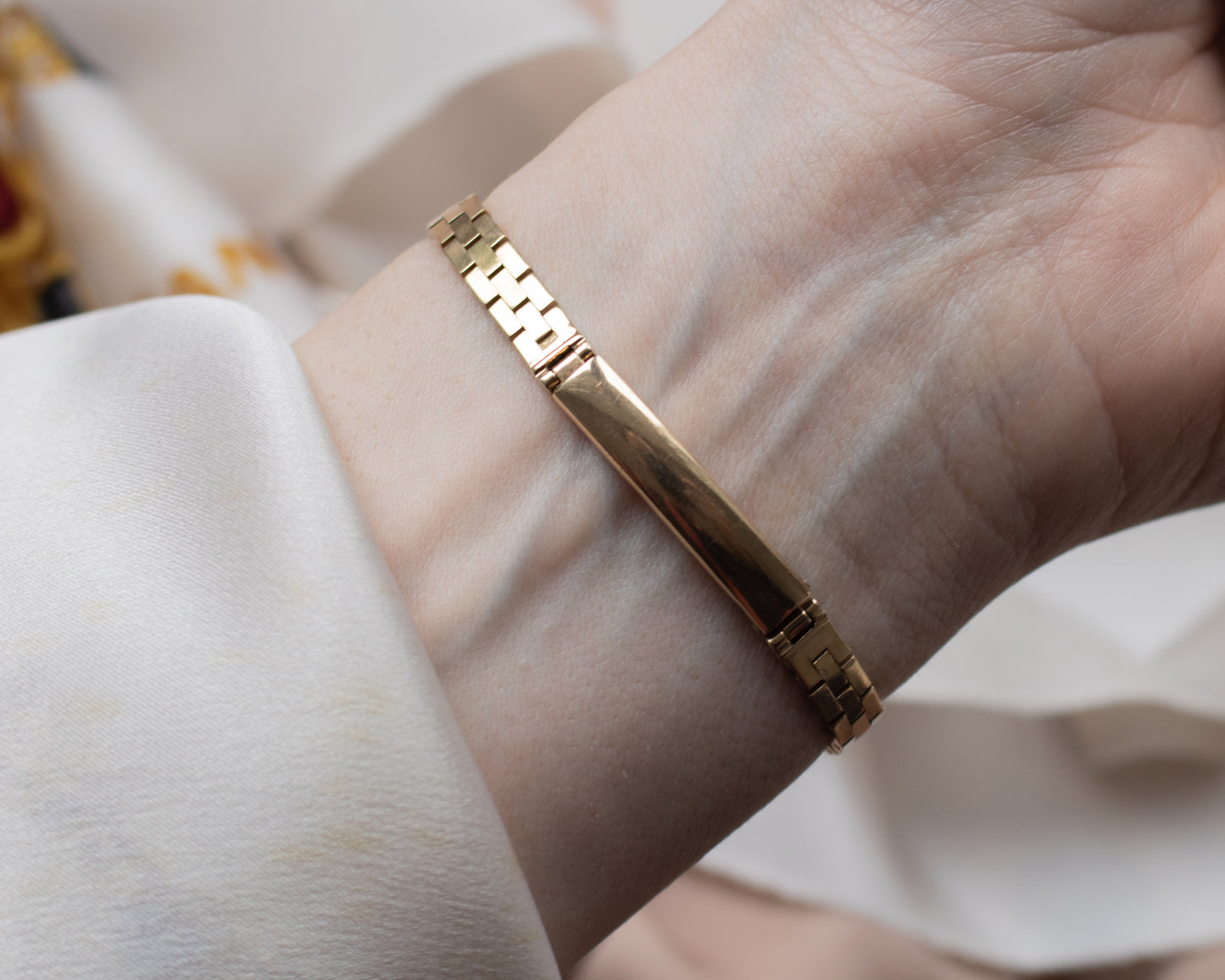 Vintage Rolex Ladies Dress Watch-9ct Gold, Brick Link Bracelet, 1959