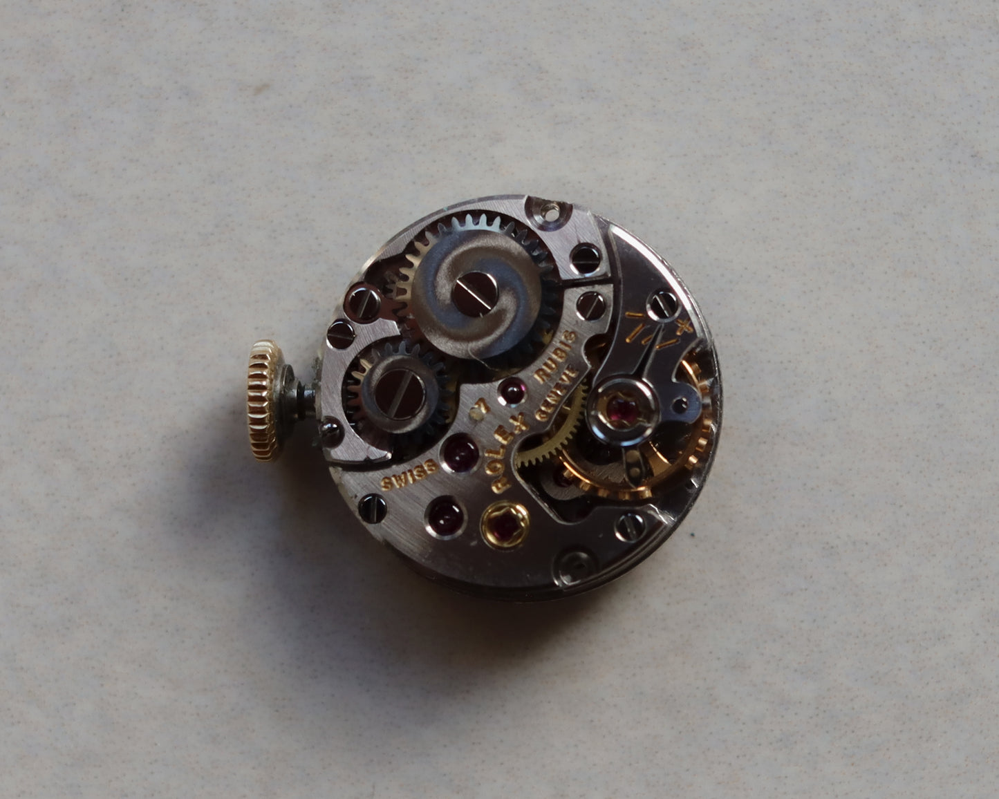 Ladies Rolex Precision Wristwatch in 9ct gold with silver dial - 1961