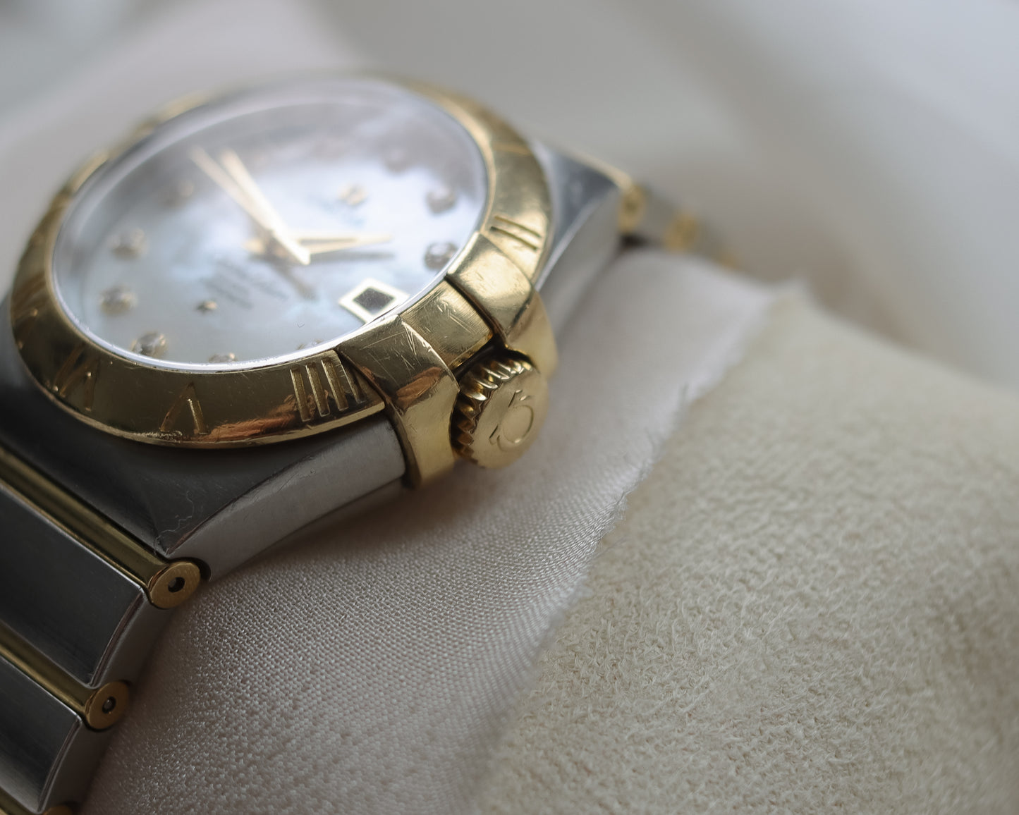 Omega Constellation Co-Axial 18ct Gold & Steel Diamond Watch | 31mm