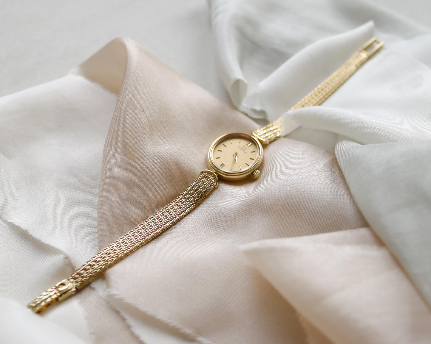 1980's Omega De Ville 9ct gold ladies wristwatch