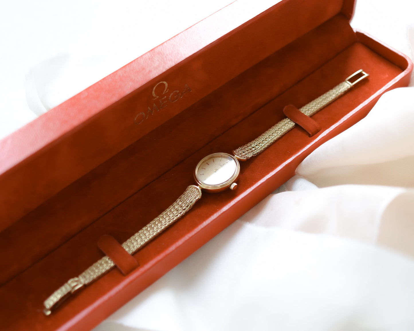 1980's Omega De Ville 9ct gold ladies wristwatch