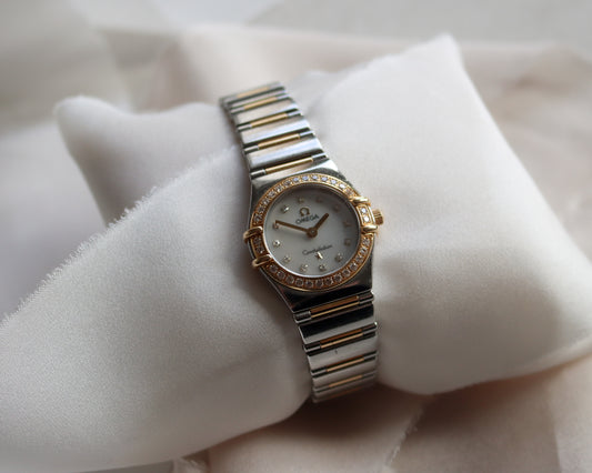 Omega Constellation Ladies’ Bimetal Diamond Watch – 2001