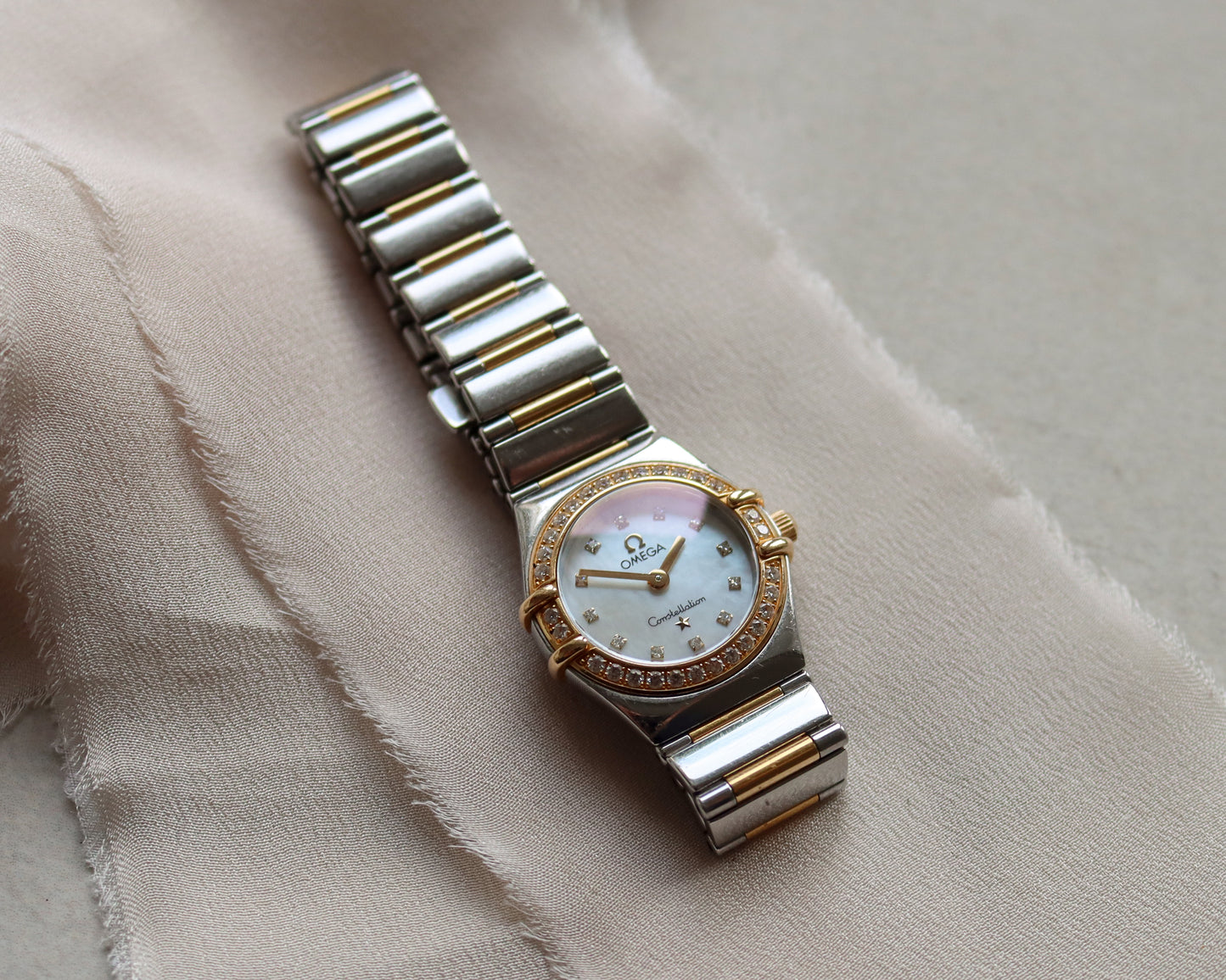 Omega Constellation Ladies’ Bimetal Diamond Watch – 2001