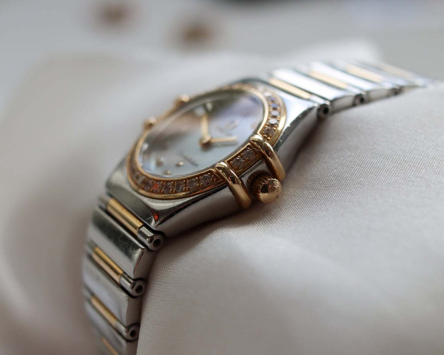 Omega Constellation Ladies’ Bimetal Diamond Watch – 2001