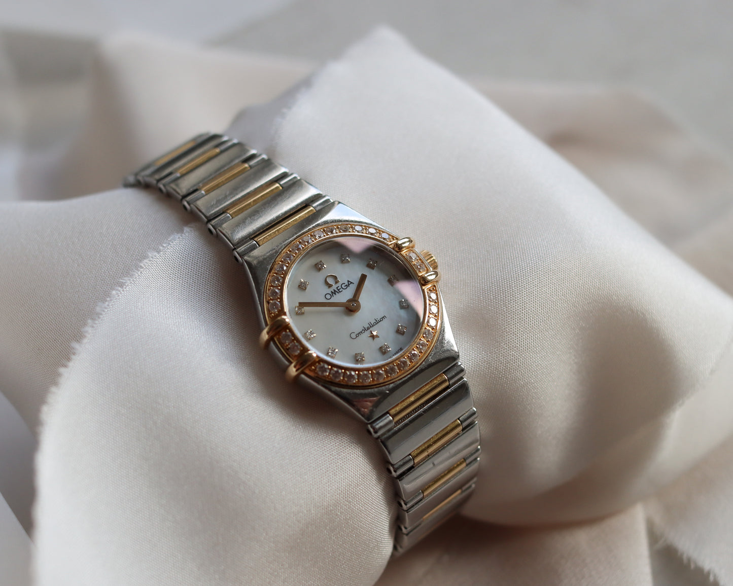 Omega Constellation Ladies’ Bimetal Diamond Watch – 2001
