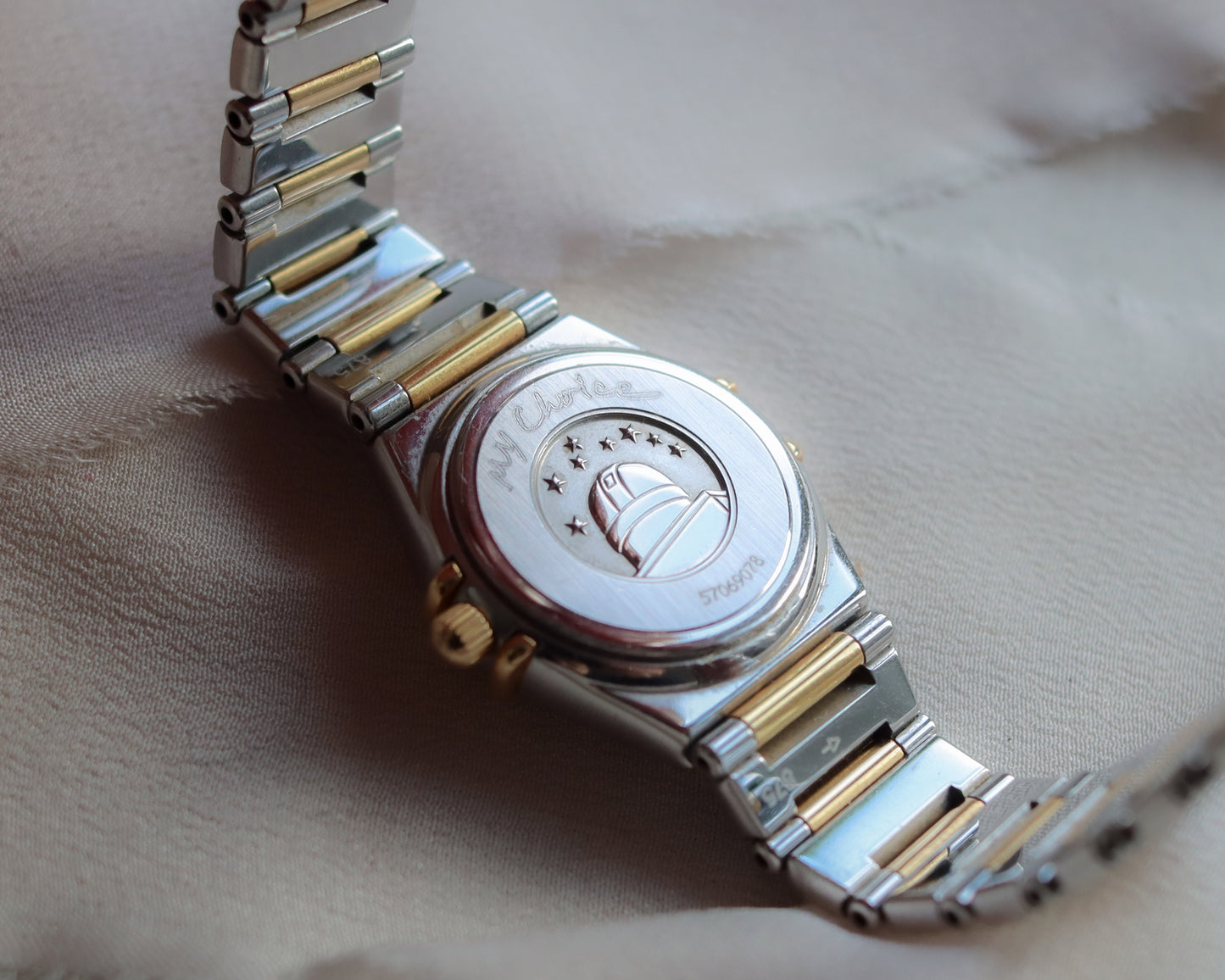Omega Constellation Ladies’ Bimetal Diamond Watch – 2001