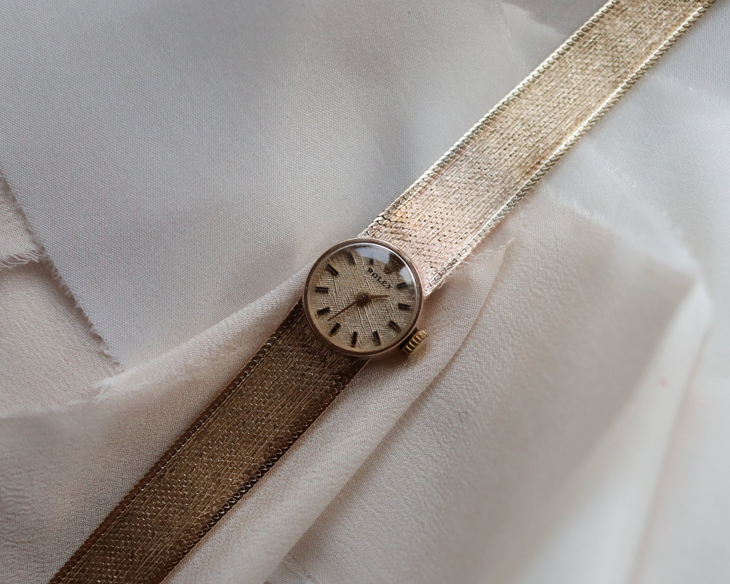 Vintage Rolex Precision Ladies’ 9ct Gold Bracelet Watch 1965