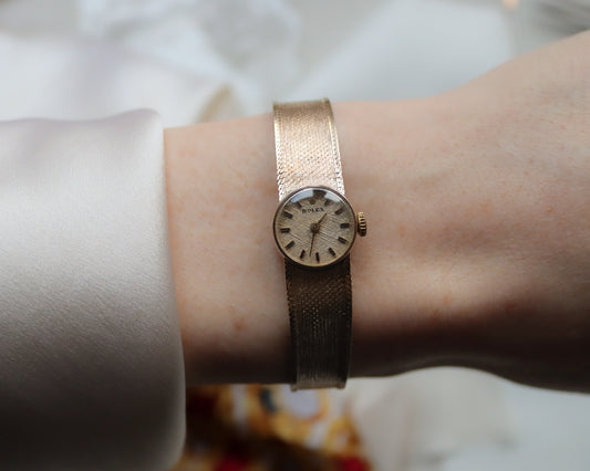 Vintage Rolex Precision Ladies’ 9ct Gold Bracelet Watch 1965