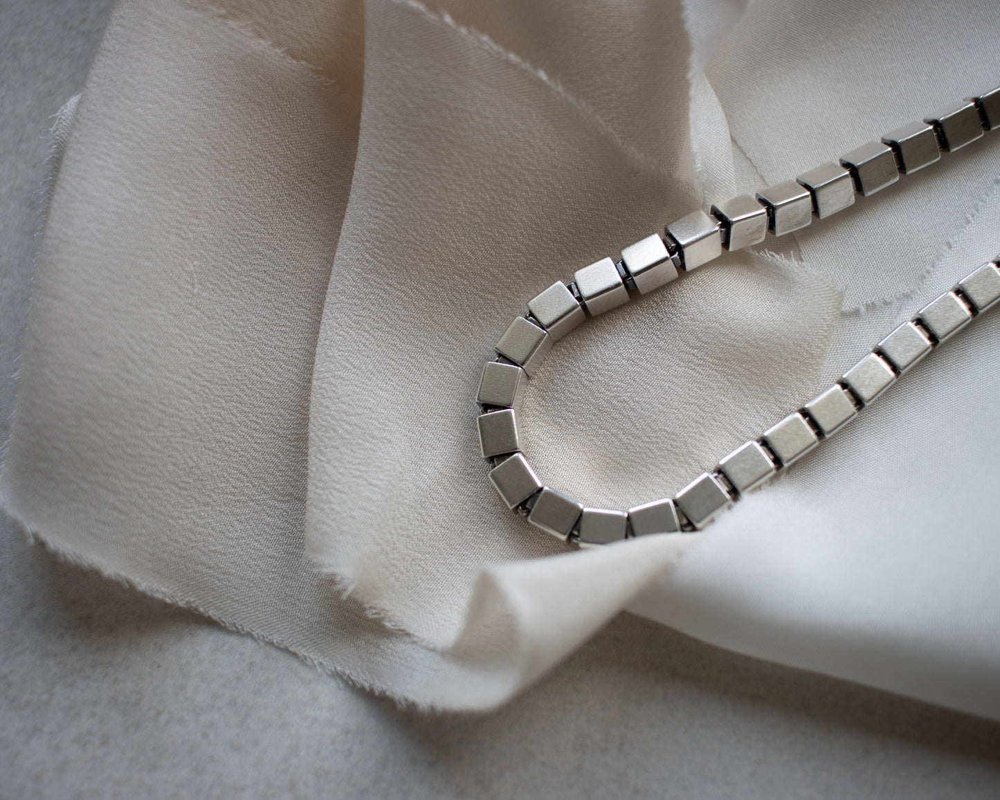 Sterling Silver Fancy Box Link Necklace – Binder