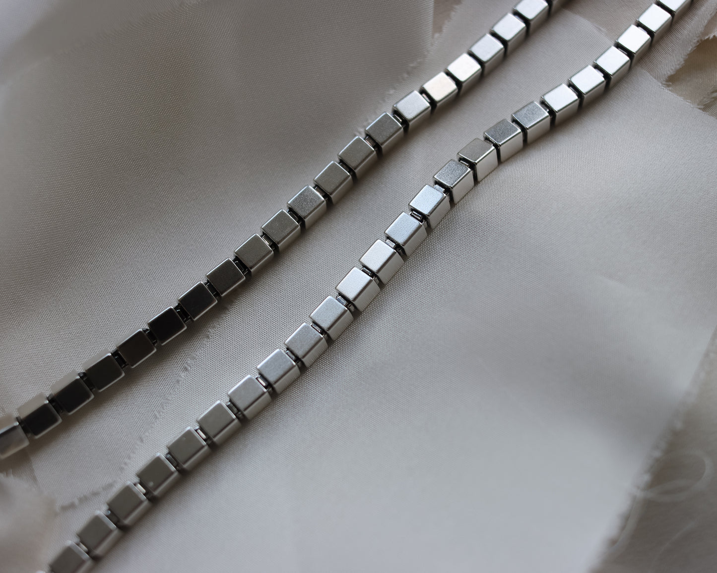 Sterling Silver Fancy Box Link Necklace – Binder