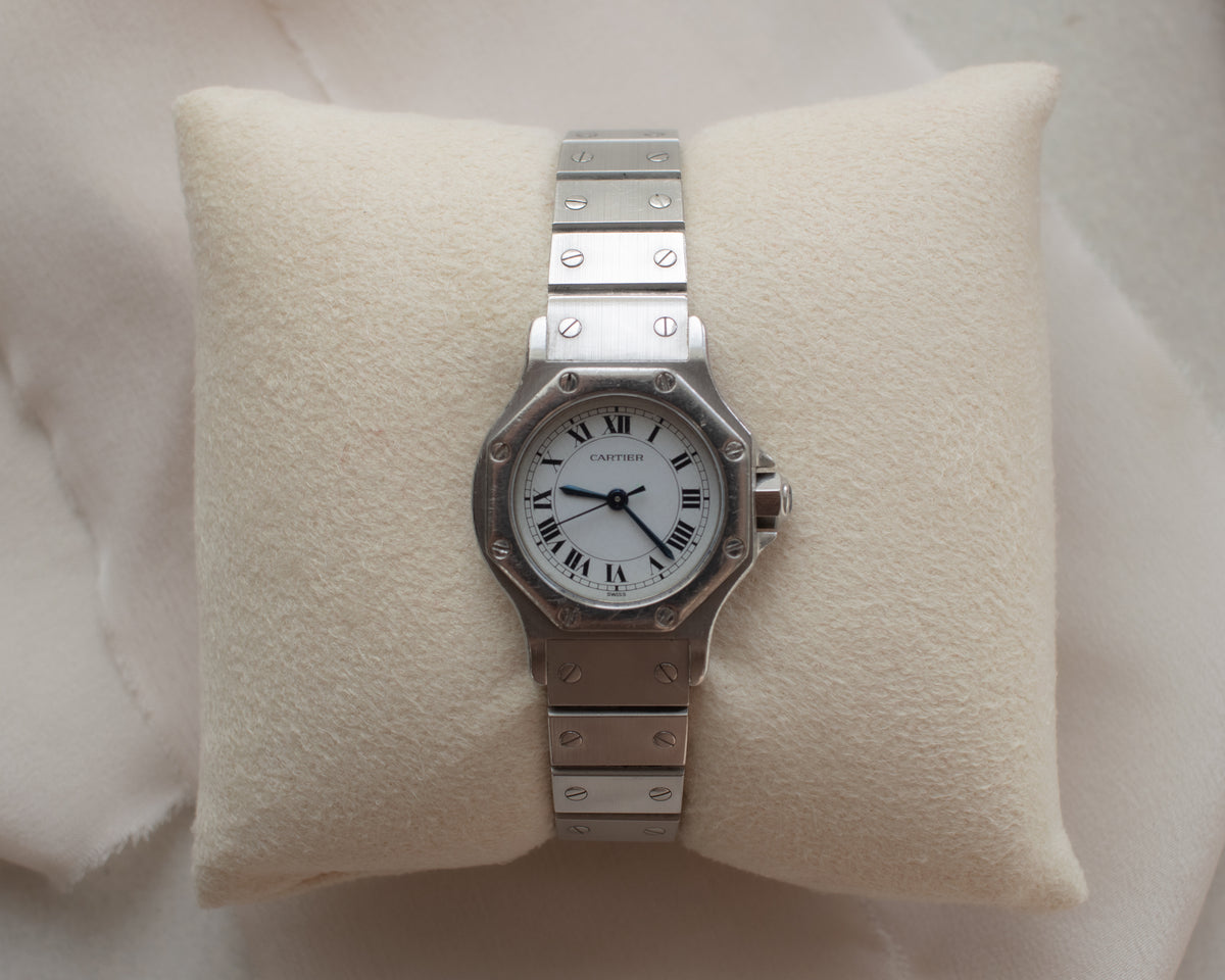Vintage Cartier Santos Octagon Stainless Steel Automatic Ladies Watch | Late 1980s