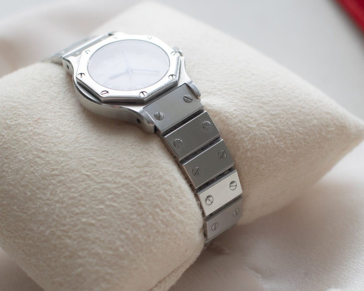 Vintage Cartier Santos Octagon Stainless Steel Automatic Ladies Watch | Late 1980s
