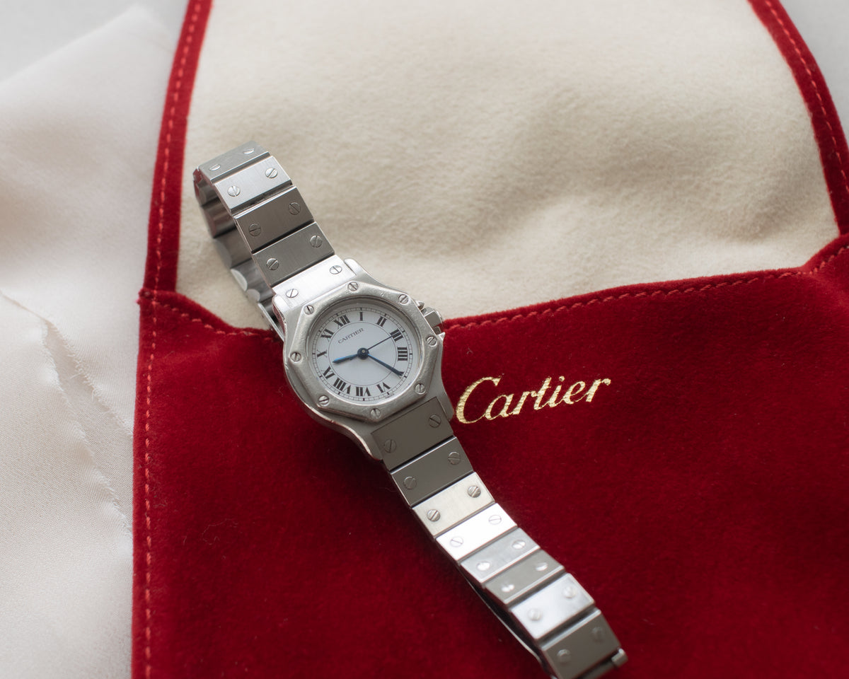 Vintage Cartier Santos Octagon Stainless Steel Automatic Ladies Watch | Late 1980s