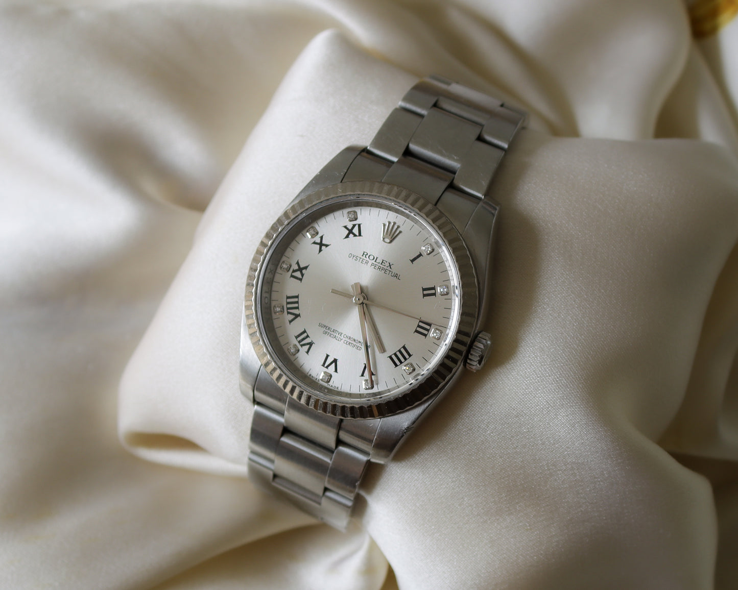 Rolex Oyster Perpetual 36 Ref. 116034 – Factory Diamond Dial – Circa 2007