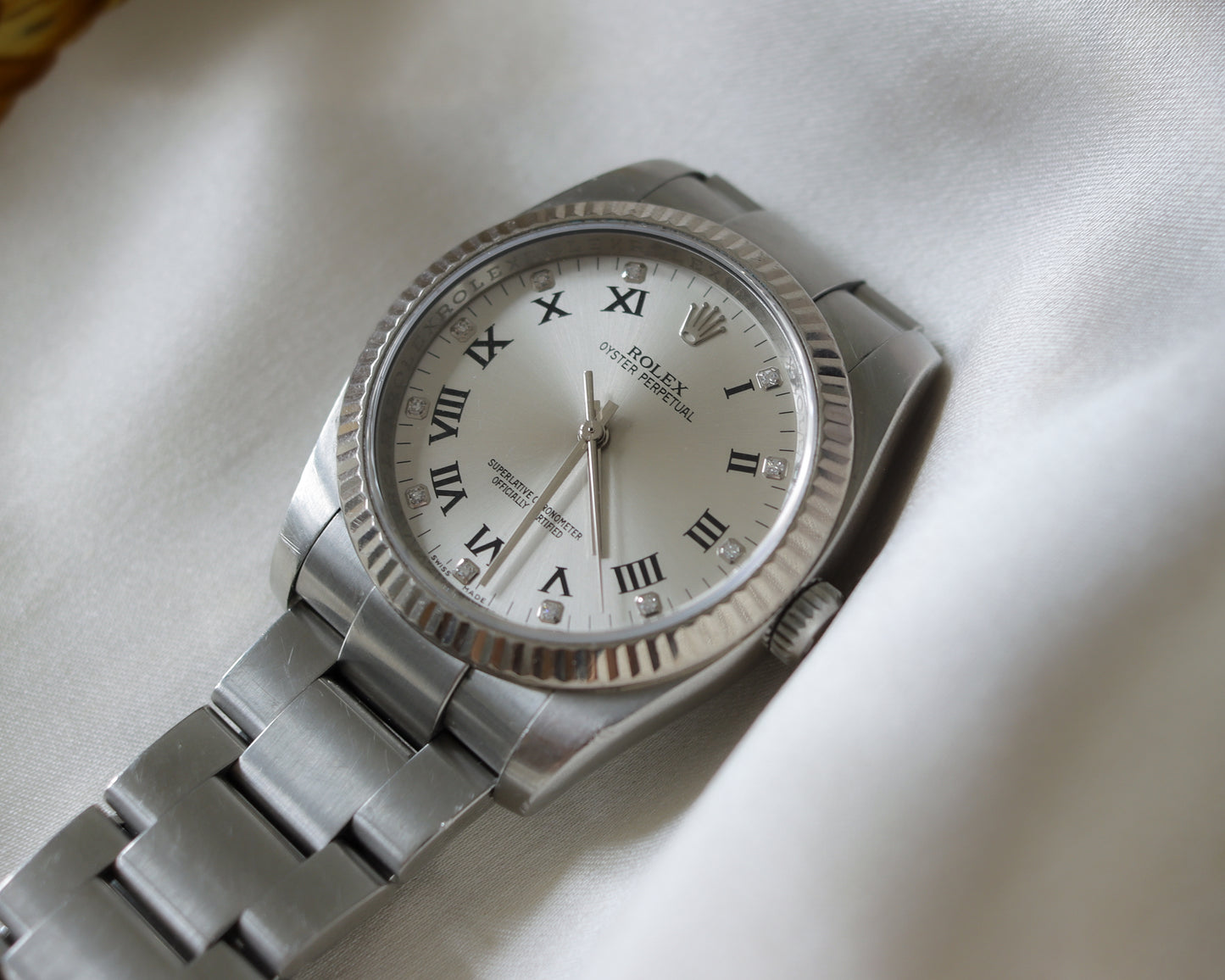 Rolex Oyster Perpetual 36 Ref. 116034 – Factory Diamond Dial – Circa 2007