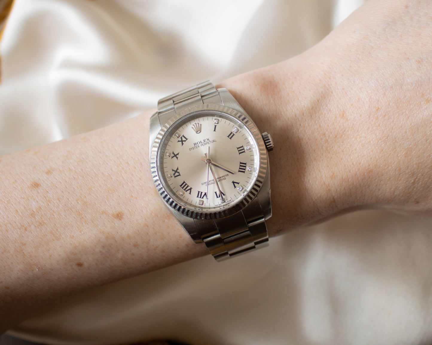 Rolex Oyster Perpetual 36 Ref. 116034 – Factory Diamond Dial – Circa 2007