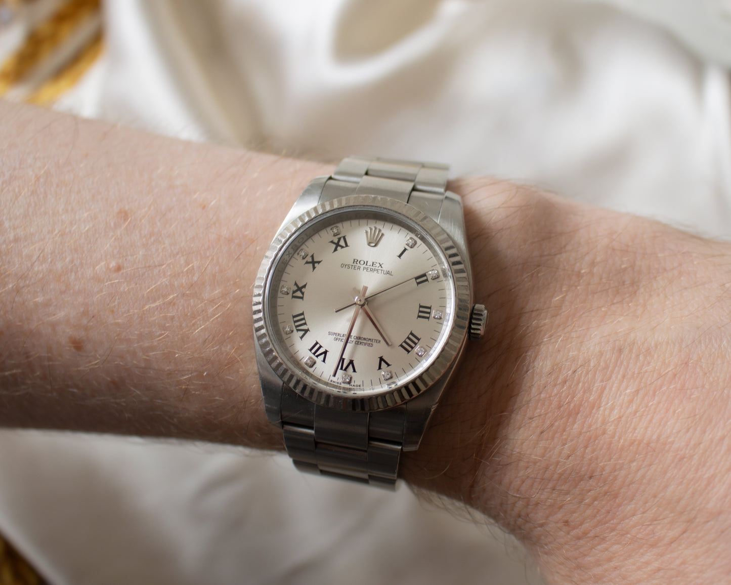 Rolex Oyster Perpetual 36 Ref. 116034 – Factory Diamond Dial – Circa 2007