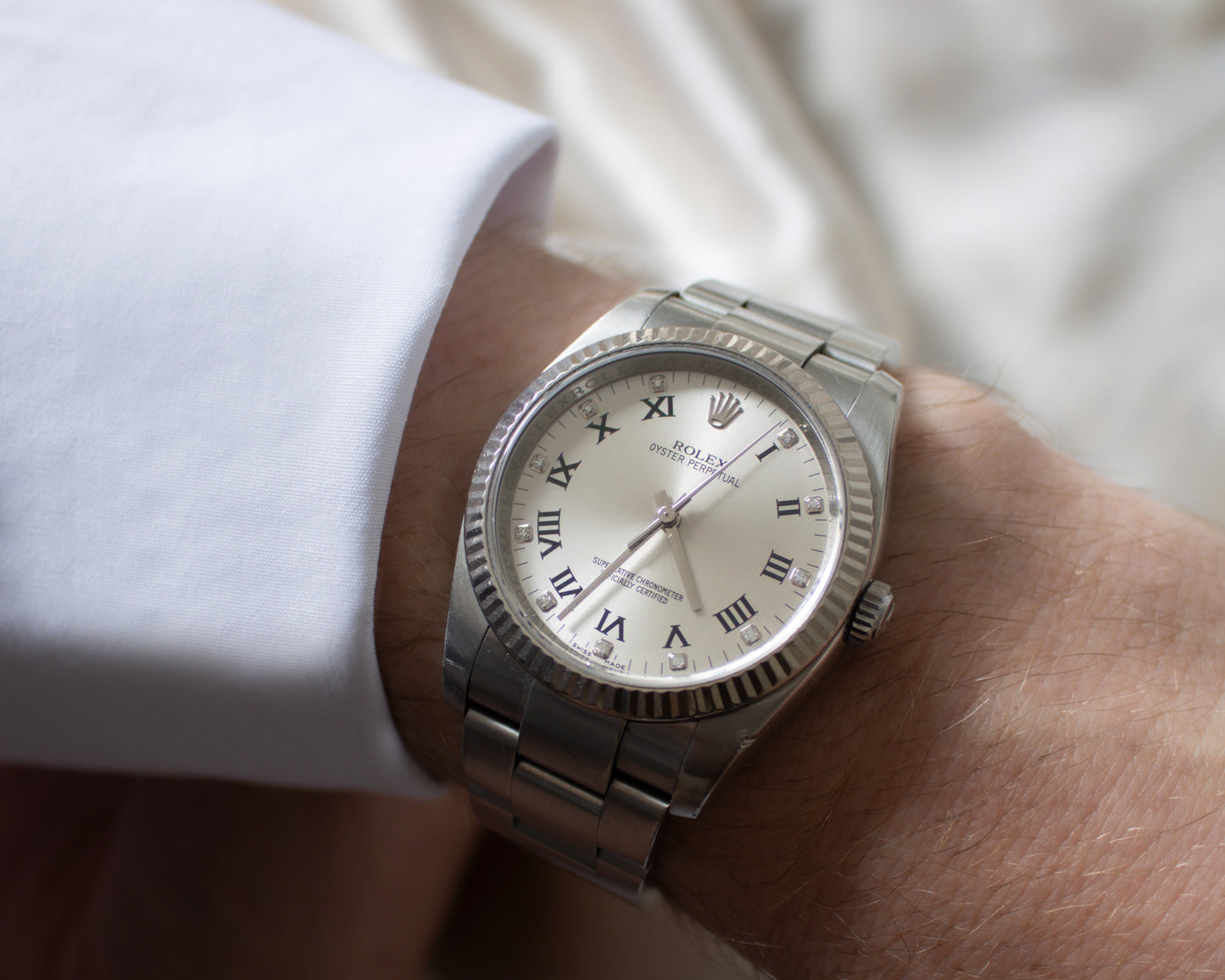 Rolex Oyster Perpetual 36 Ref. 116034 – Factory Diamond Dial – Circa 2007