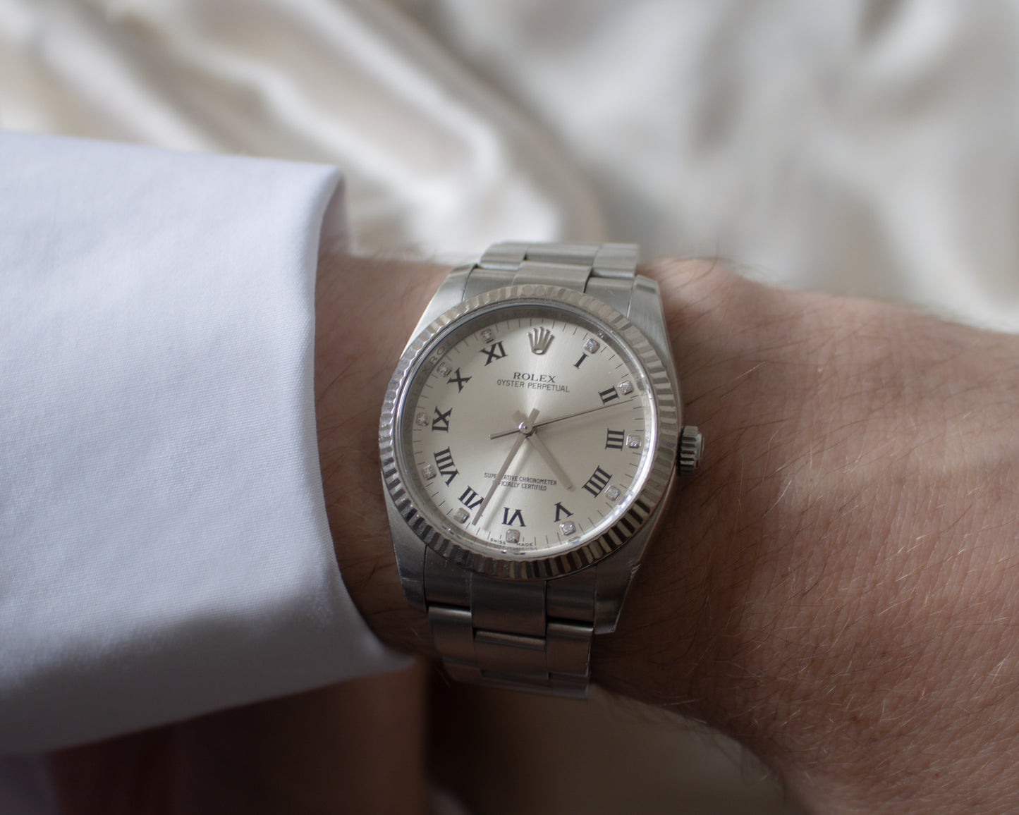 Rolex Oyster Perpetual 36 Ref. 116034 – Factory Diamond Dial – Circa 2007