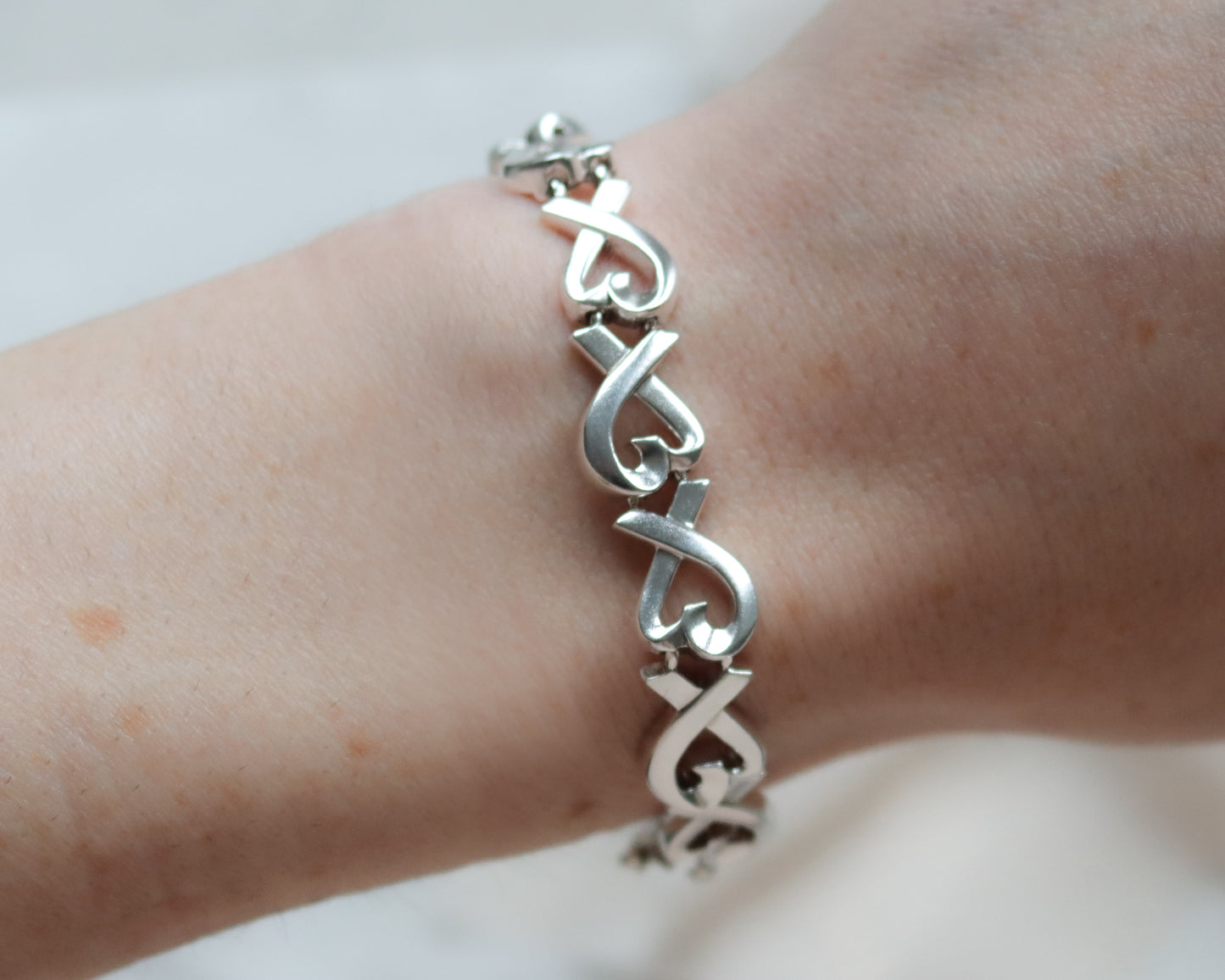 Tiffany & Co. Paloma Picasso love heart link bracelet