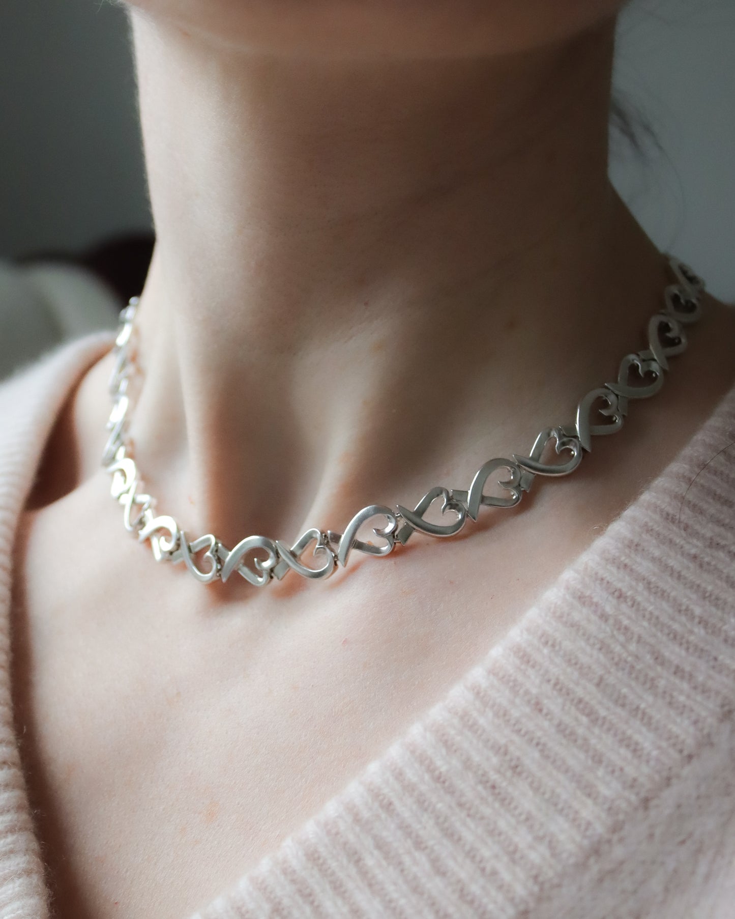 Tiffany & Co. Paloma Picasso love heart link necklace