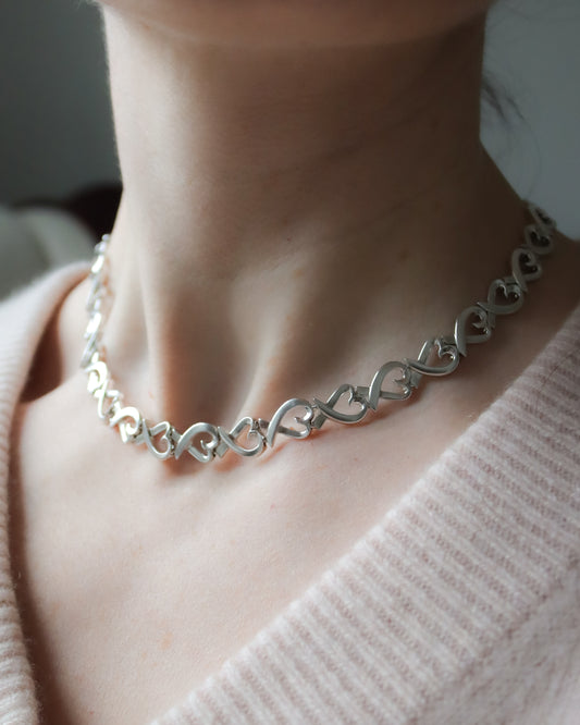 Tiffany & Co. Paloma Picasso love heart link necklace