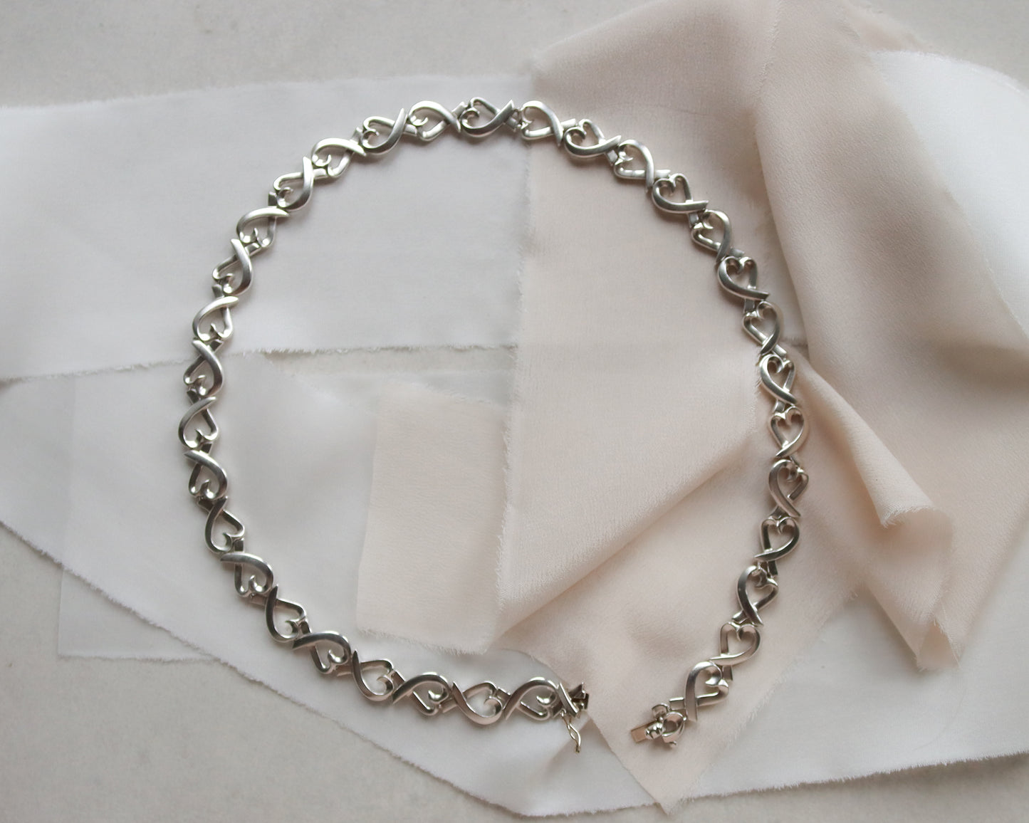 Tiffany & Co. Paloma Picasso love heart link necklace