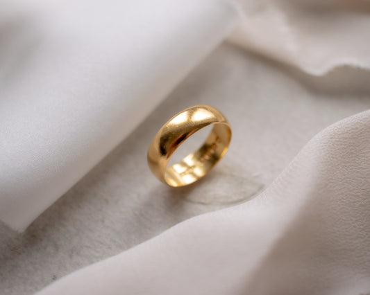 Antique 1920 22ct Gold Wedding Band Ring | 5.1g | UK L